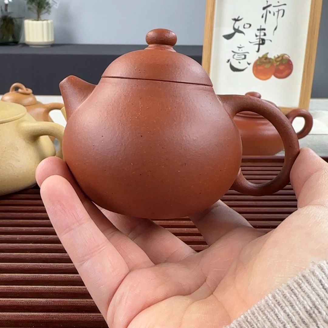 紫砂茶壶j****。微瑕朱泥