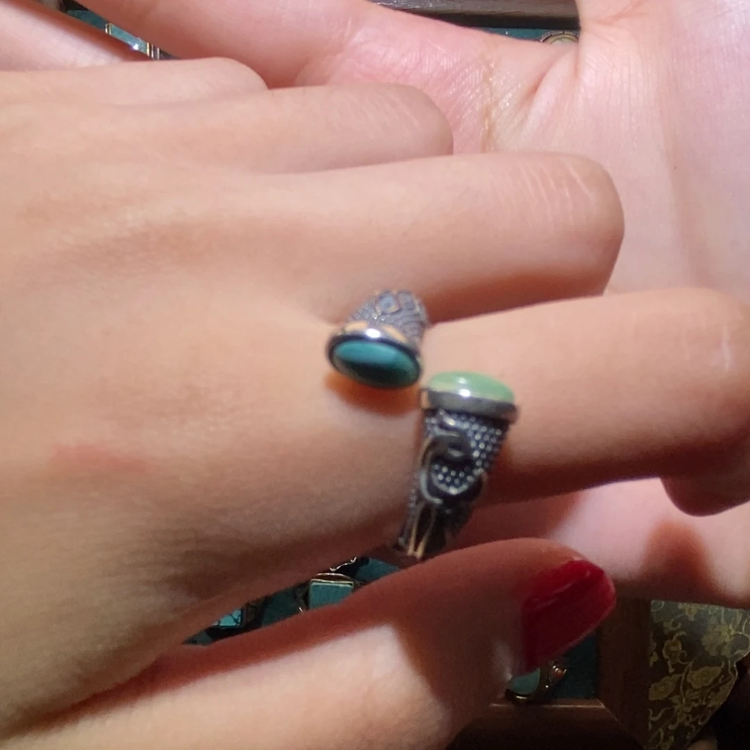 &***、合金绿松石戒指绿松石戒指