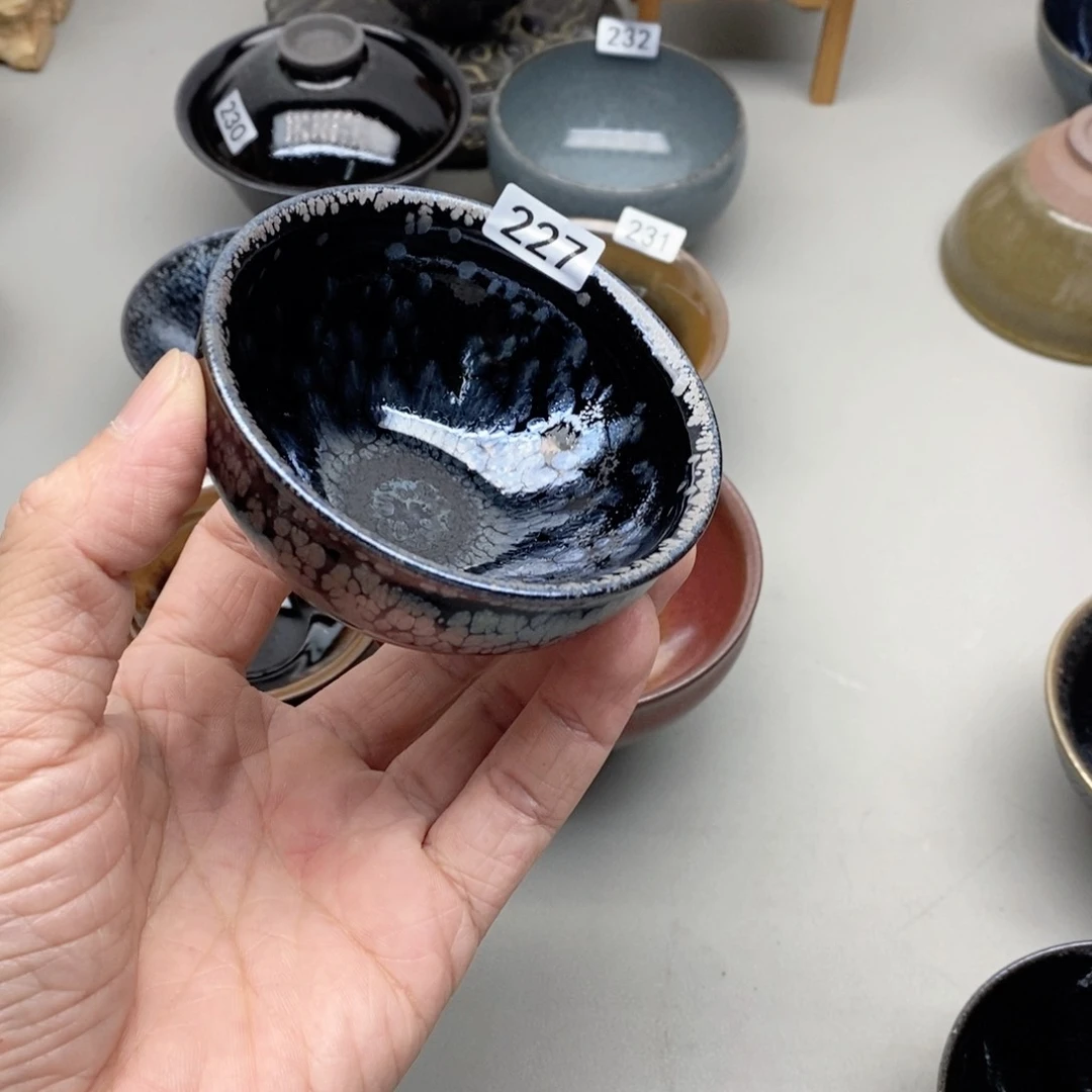 茶盏范*范建盏主人杯漂亮227