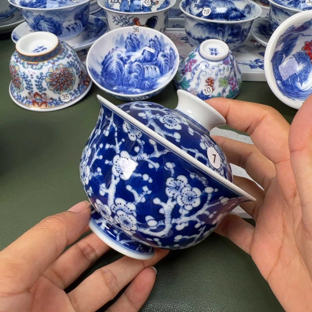 景德镇纯手工纯手绘茶具木木1