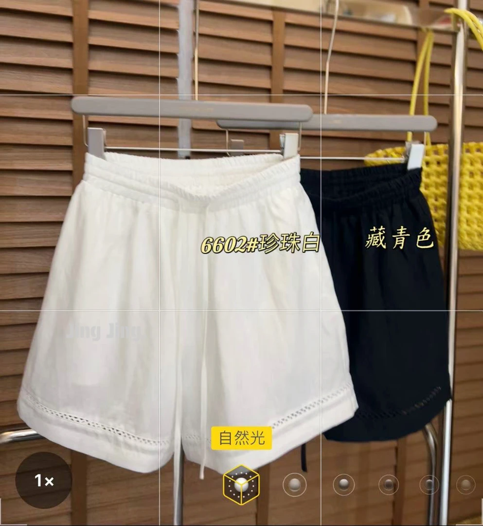 JING 麦恬【天丝麻短裤】高品质舒适透气轻奢宽松版短裤