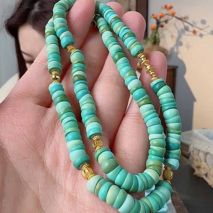 绿松石18K金镶嵌珠宝奇石