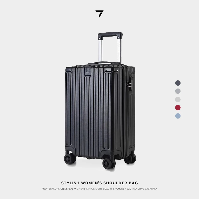 【乐其塞文/LuckySeven】轻便拉链大容量行李箱旅行箱10001