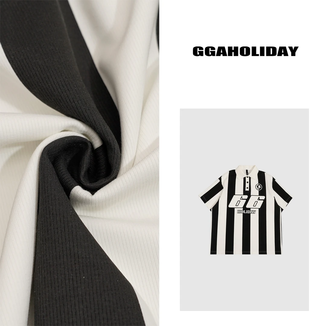 【上新】GGAHOLIDAY短袖运动学院夏季潮流美式运动POLO衫小众152195
