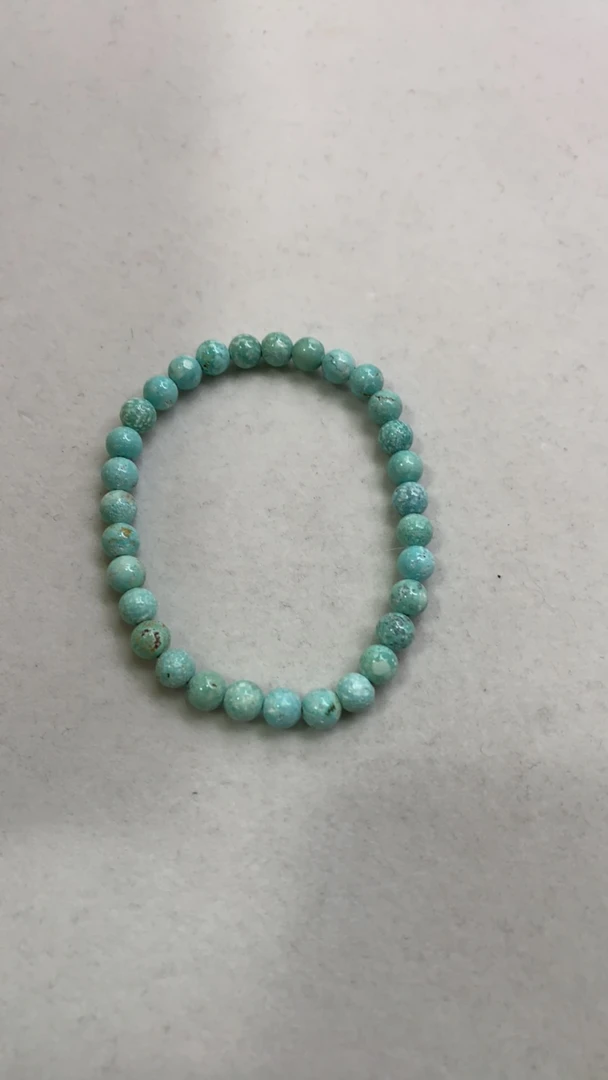 天然原矿绿松石单圈