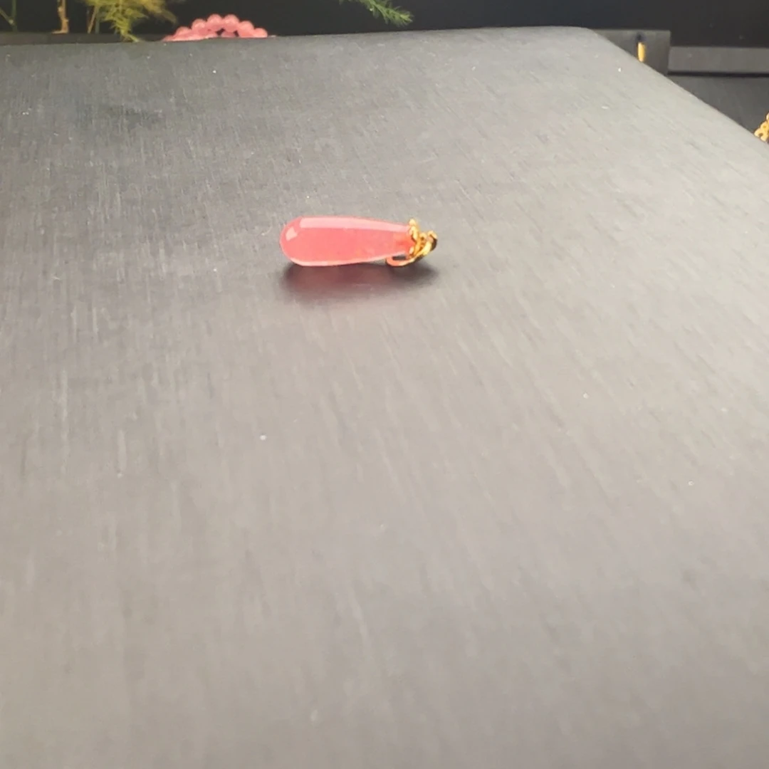 菱锰矿（红纹石）银S925镶嵌吊坠(不含链)