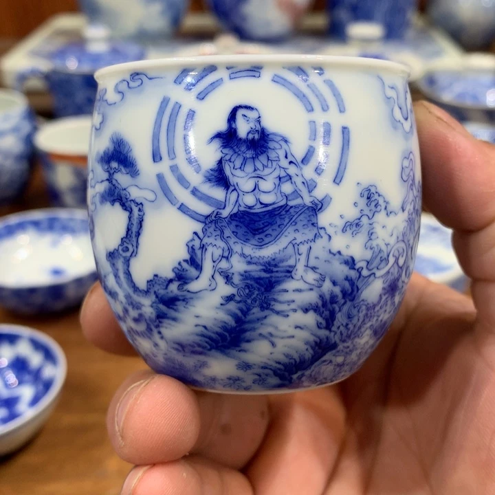 晓竹窑青花上古大神