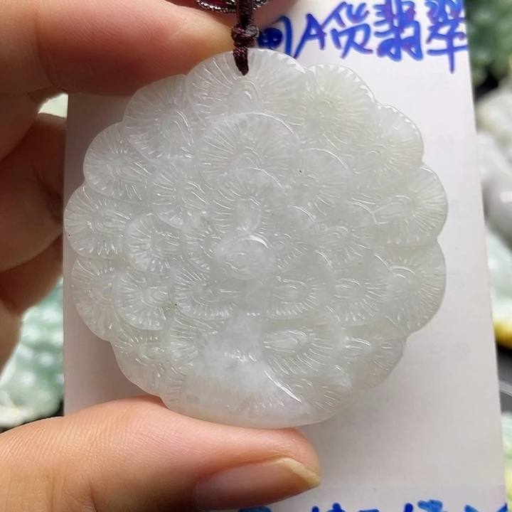 颈饰未镶嵌翡翠天然翡翠