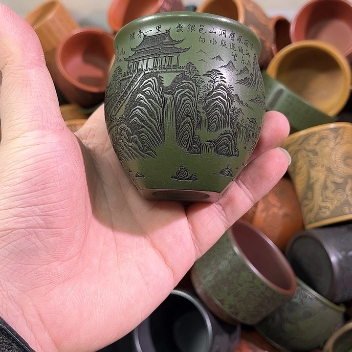 茶杯紫砂全手工紫砂主人杯