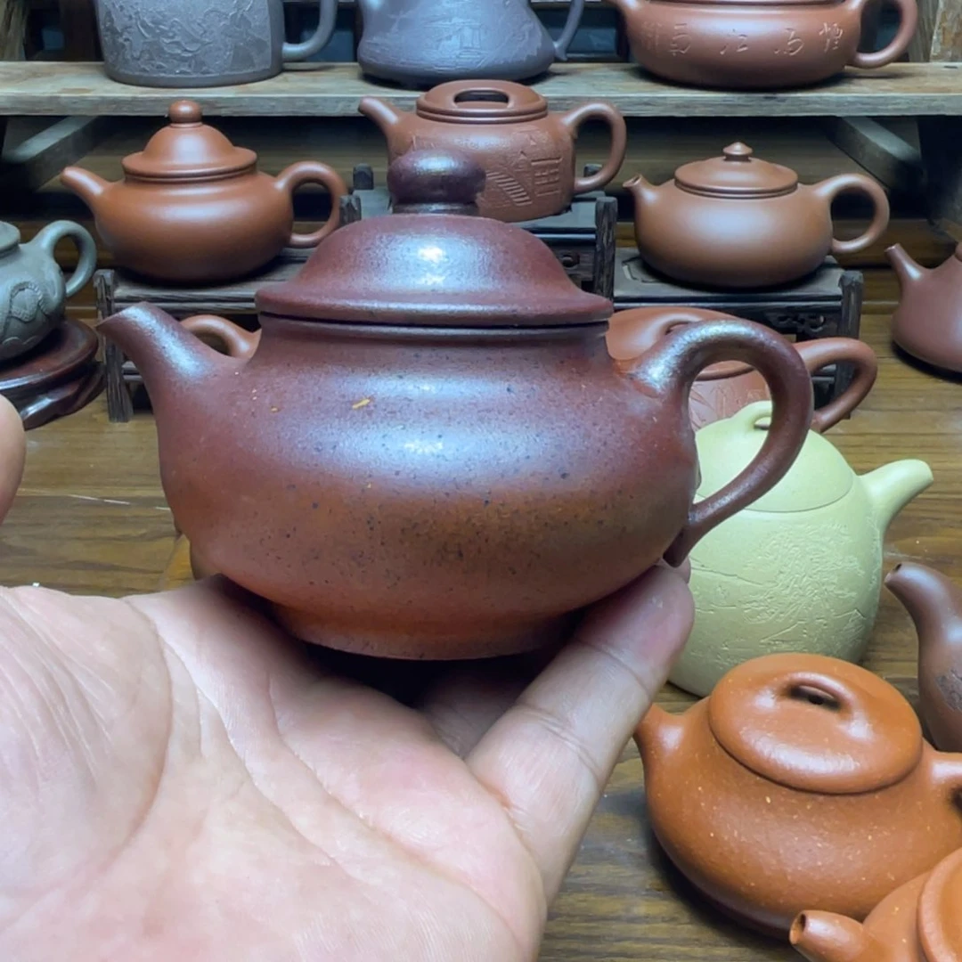 魔***糖茶壶紫泥宜兴紫砂壶半手工制作