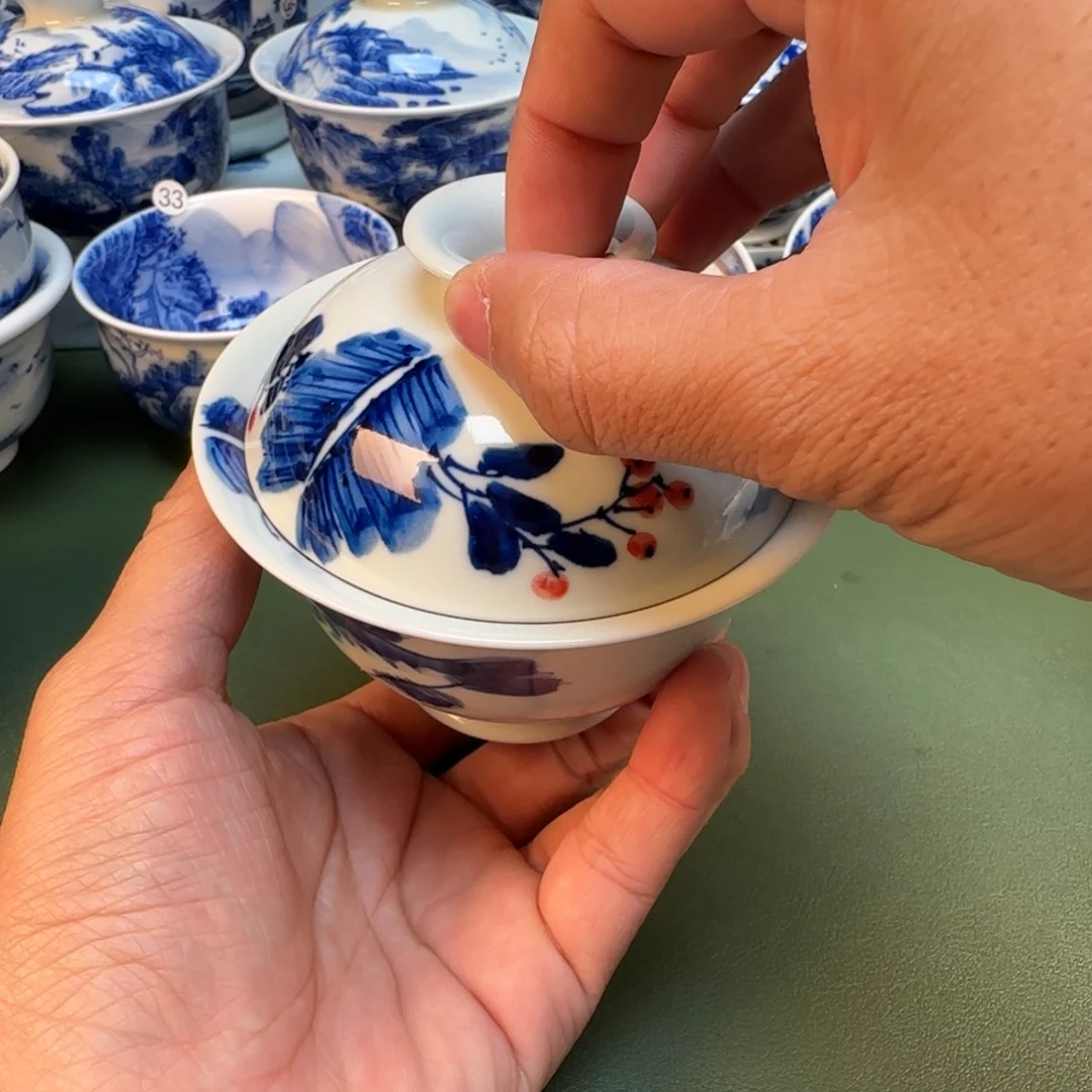 纯手工纯手绘茶具石头45