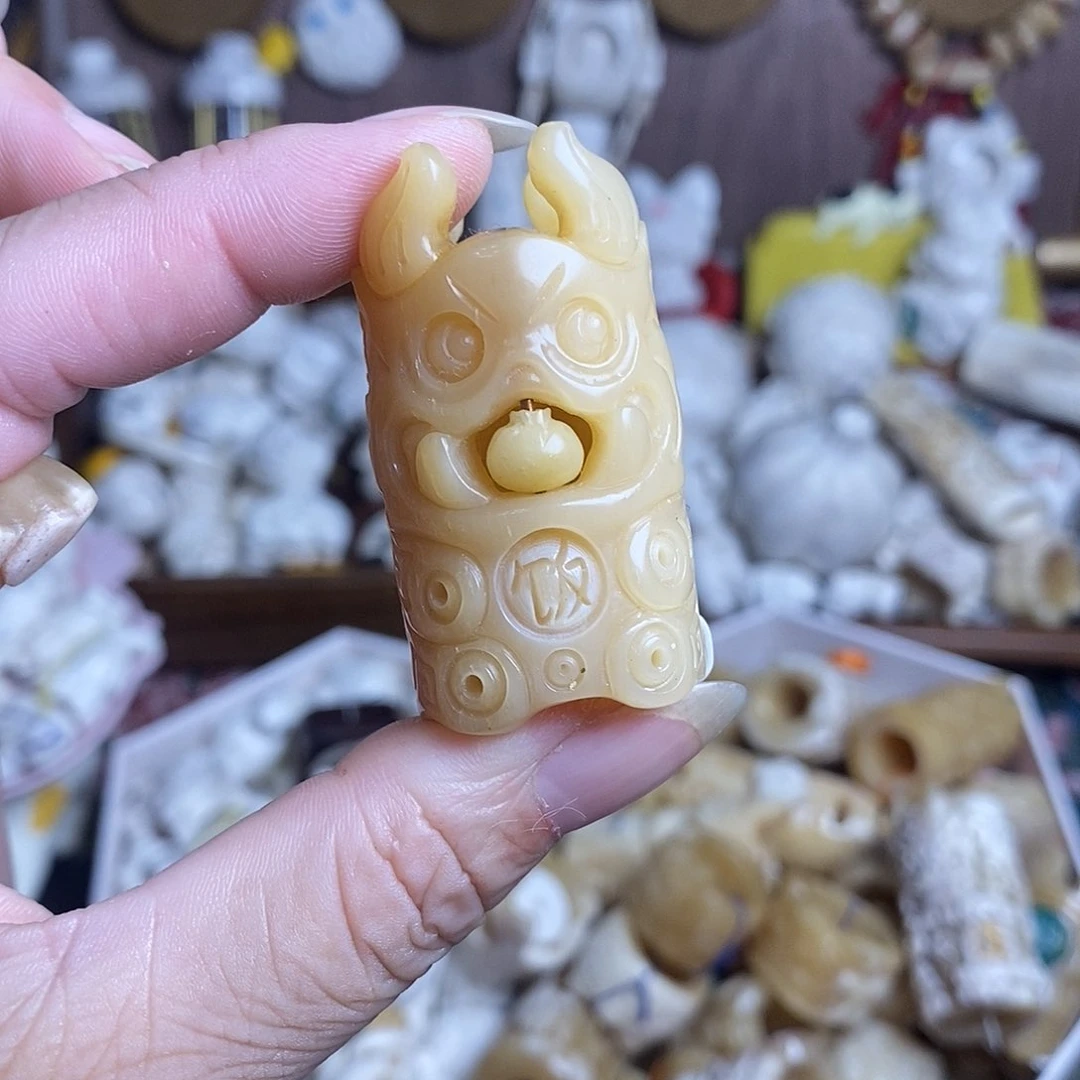 鹿骨把件24号饕餮骨笛不退换