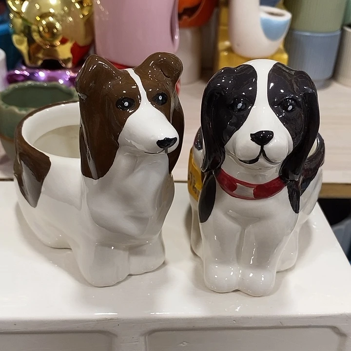 陶摆件陶盆有孔 瑕疵介意勿拍