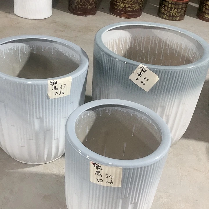 【闪购商品】陶瓷花盆默认瑕疵