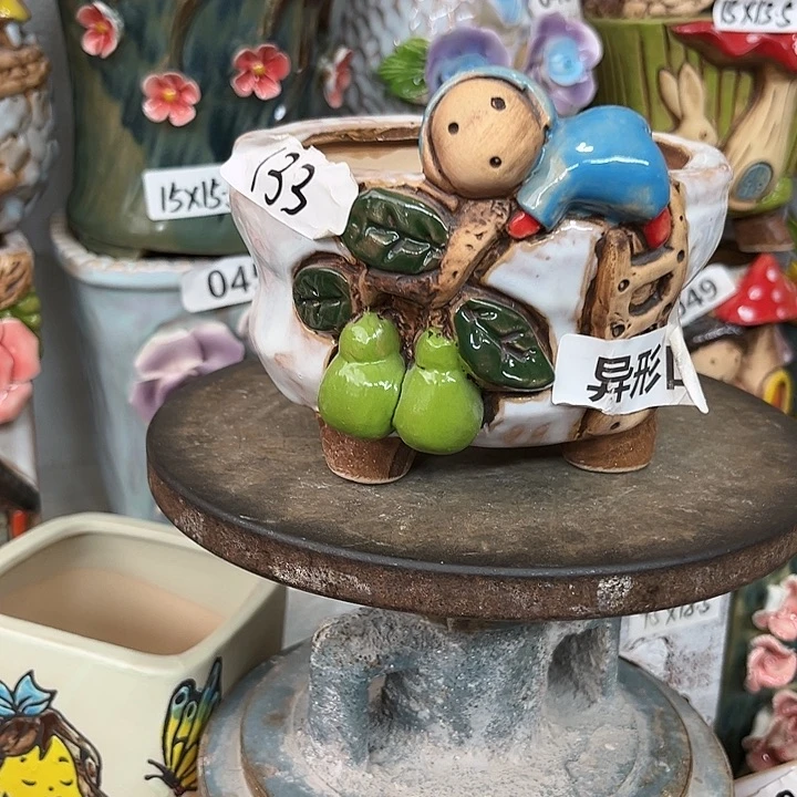 花盆紫砂粗陶材质多肉花盆