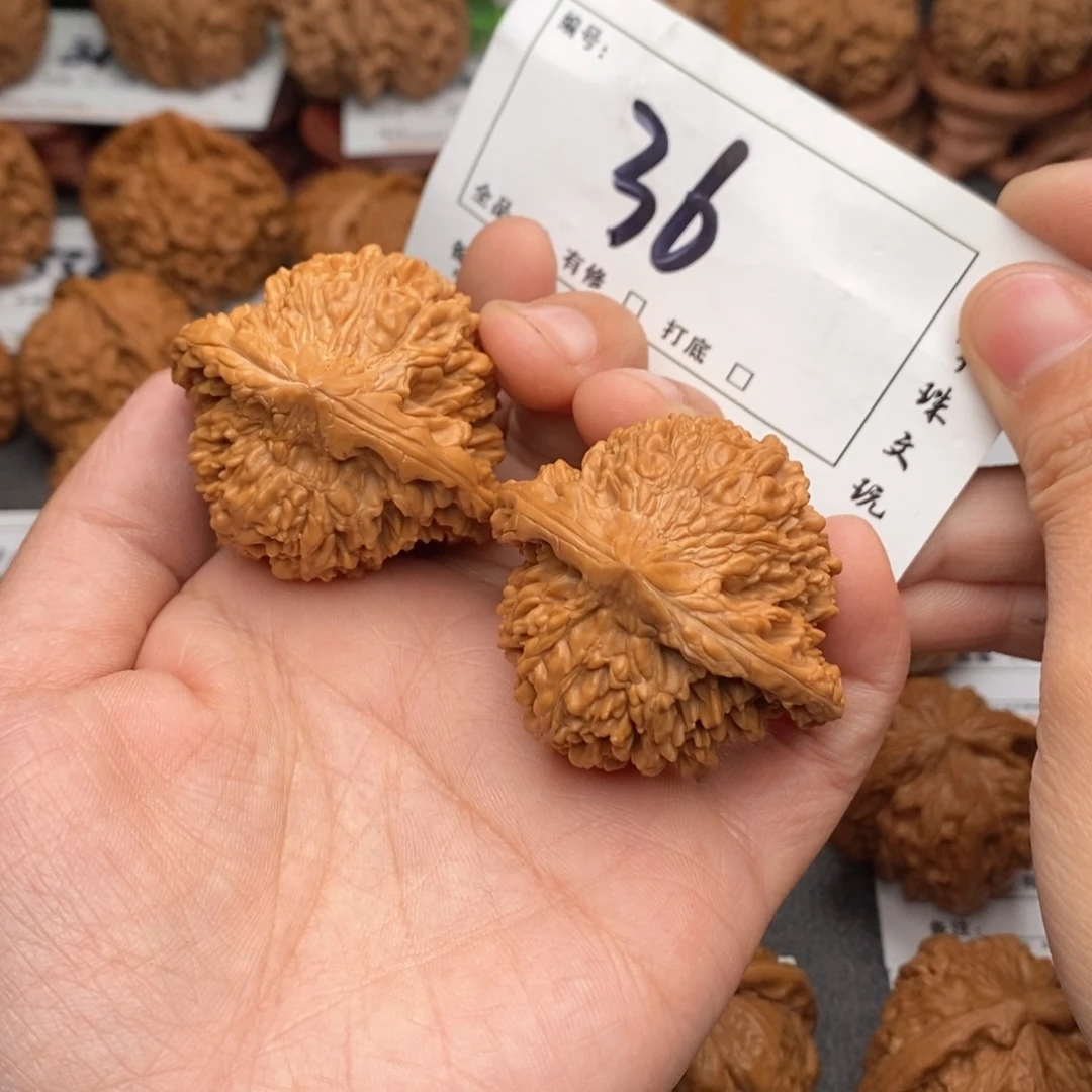 吊坠文玩核桃44桃心星星36