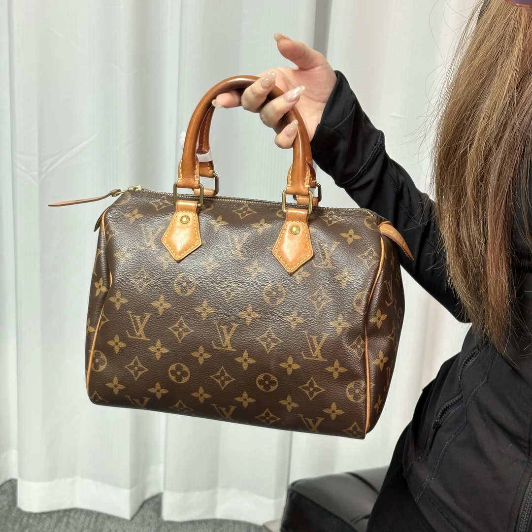 95新 LouisVuitton/路易威登 老花sp25手提包jux