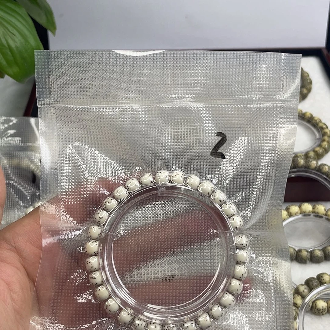 手串星月菩提骨瓷白河豚原生态单圈