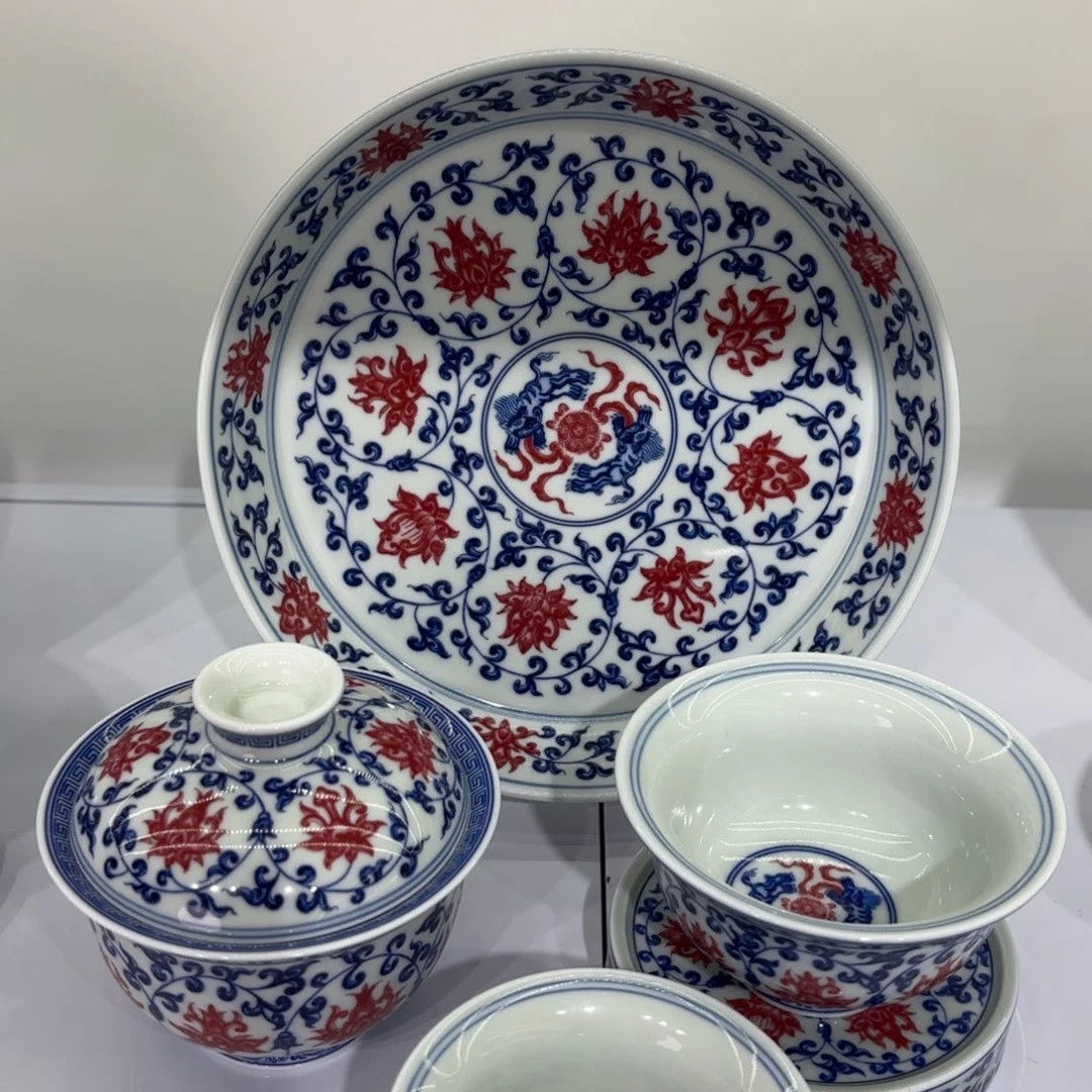 寂***叔景德镇陶瓷五件套