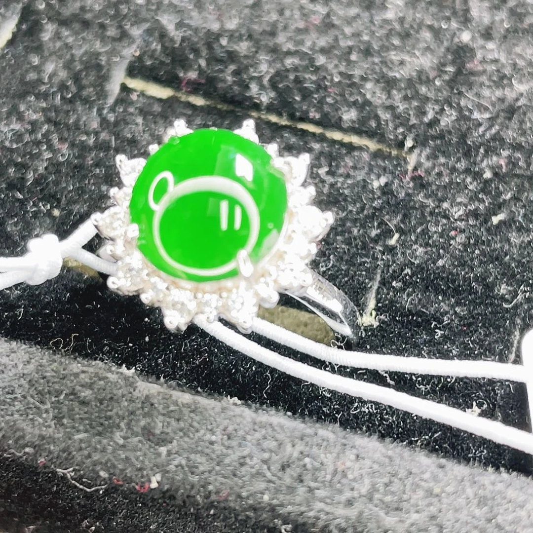 翡翠银S925镶嵌颈饰56