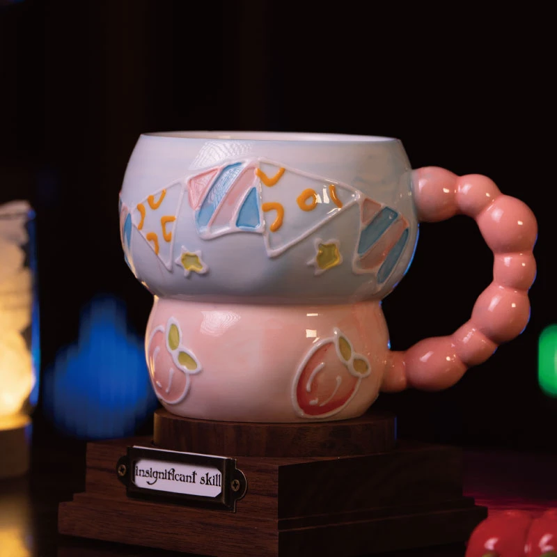 A077福禄马克杯 粉色水果款