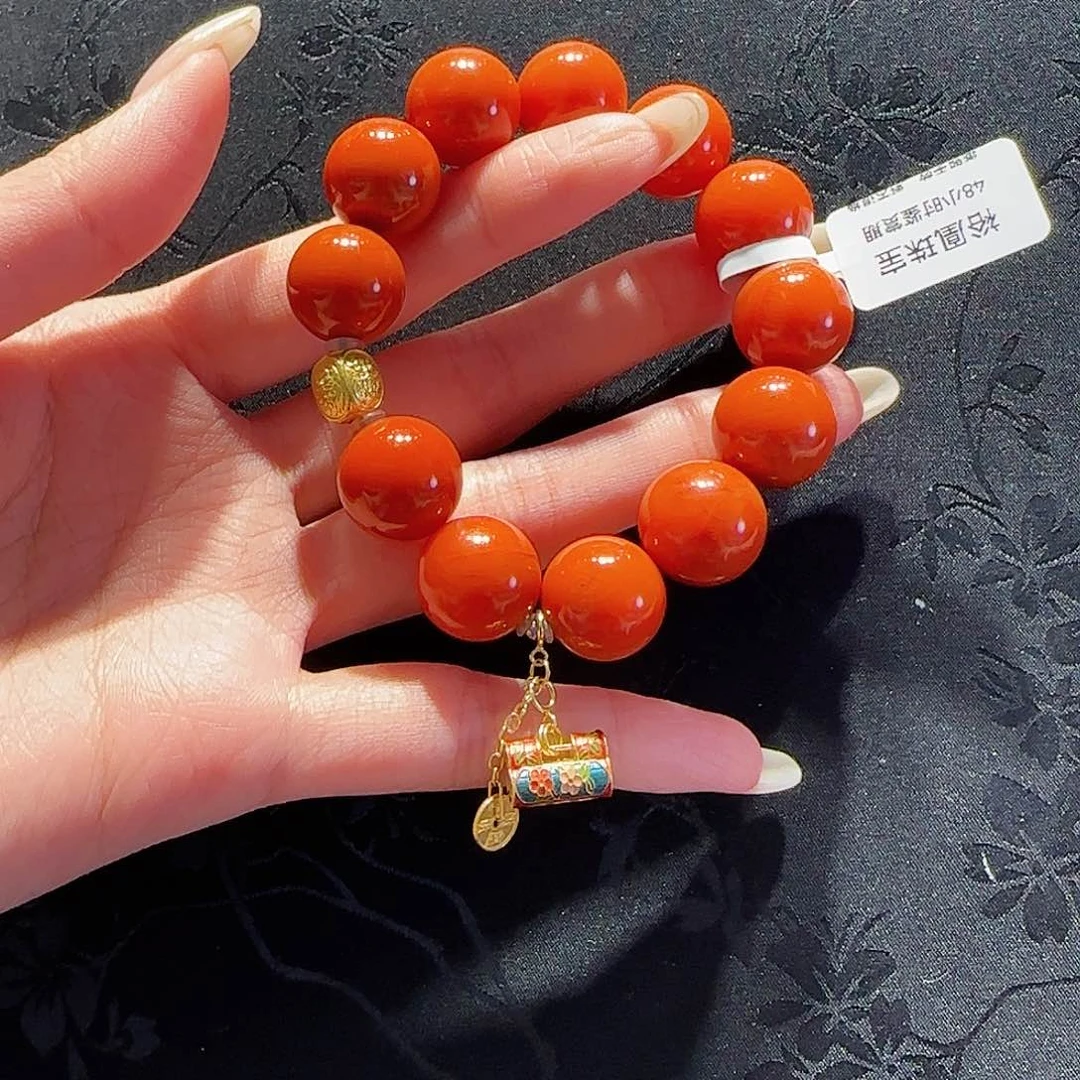 南红玛瑙手串未镶嵌c****g南红手串