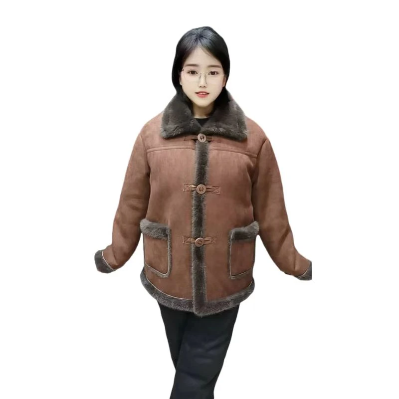 2025冬装新品加厚妈妈装140斤至230斤穿进