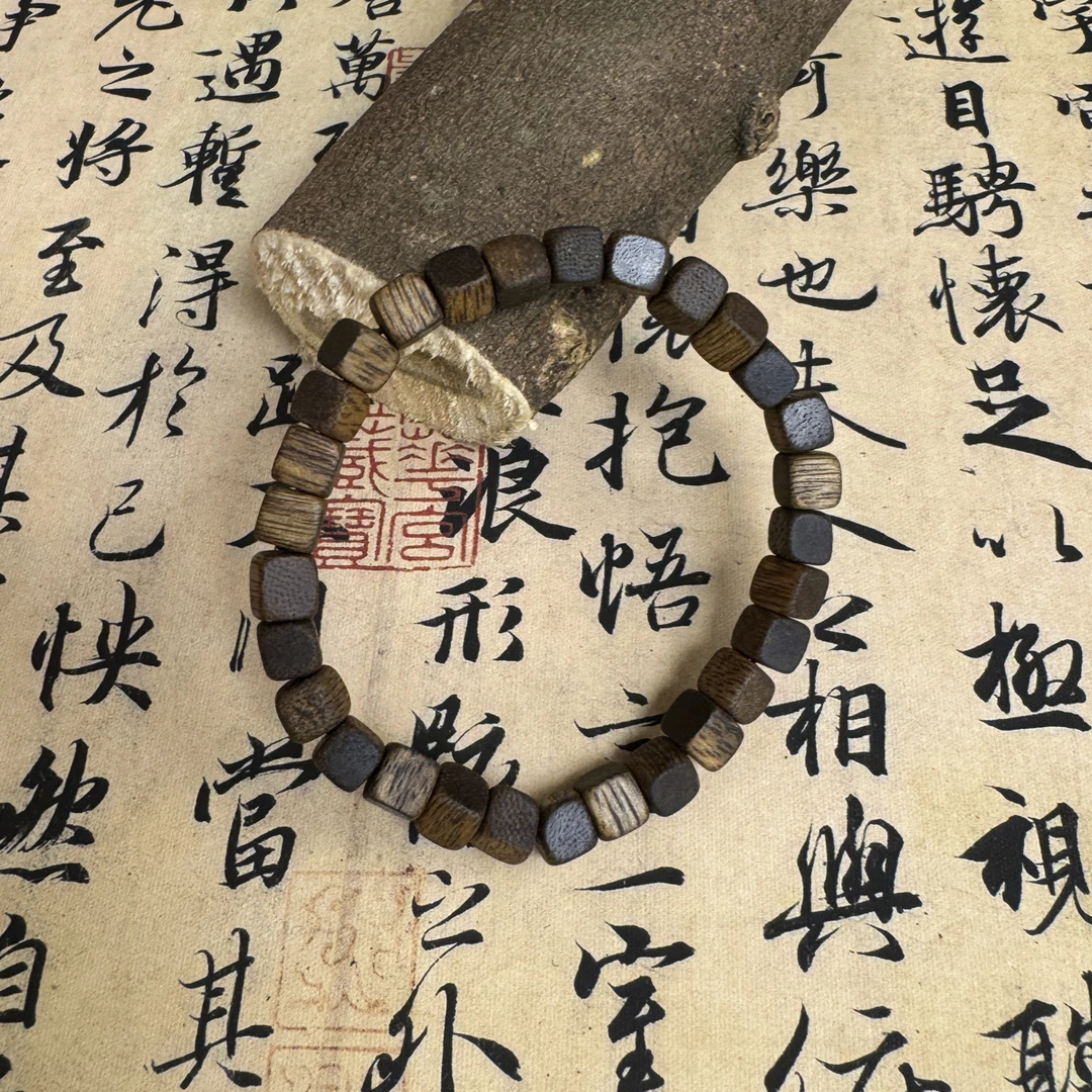 沉香沉香绿奇楠6mm小小方糖