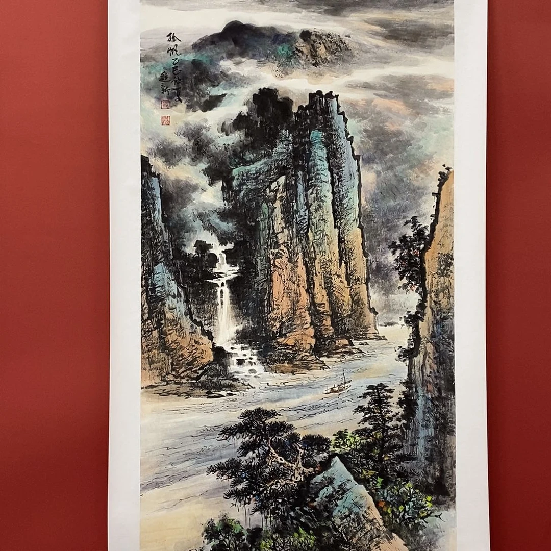 国画刘进新四尺精品