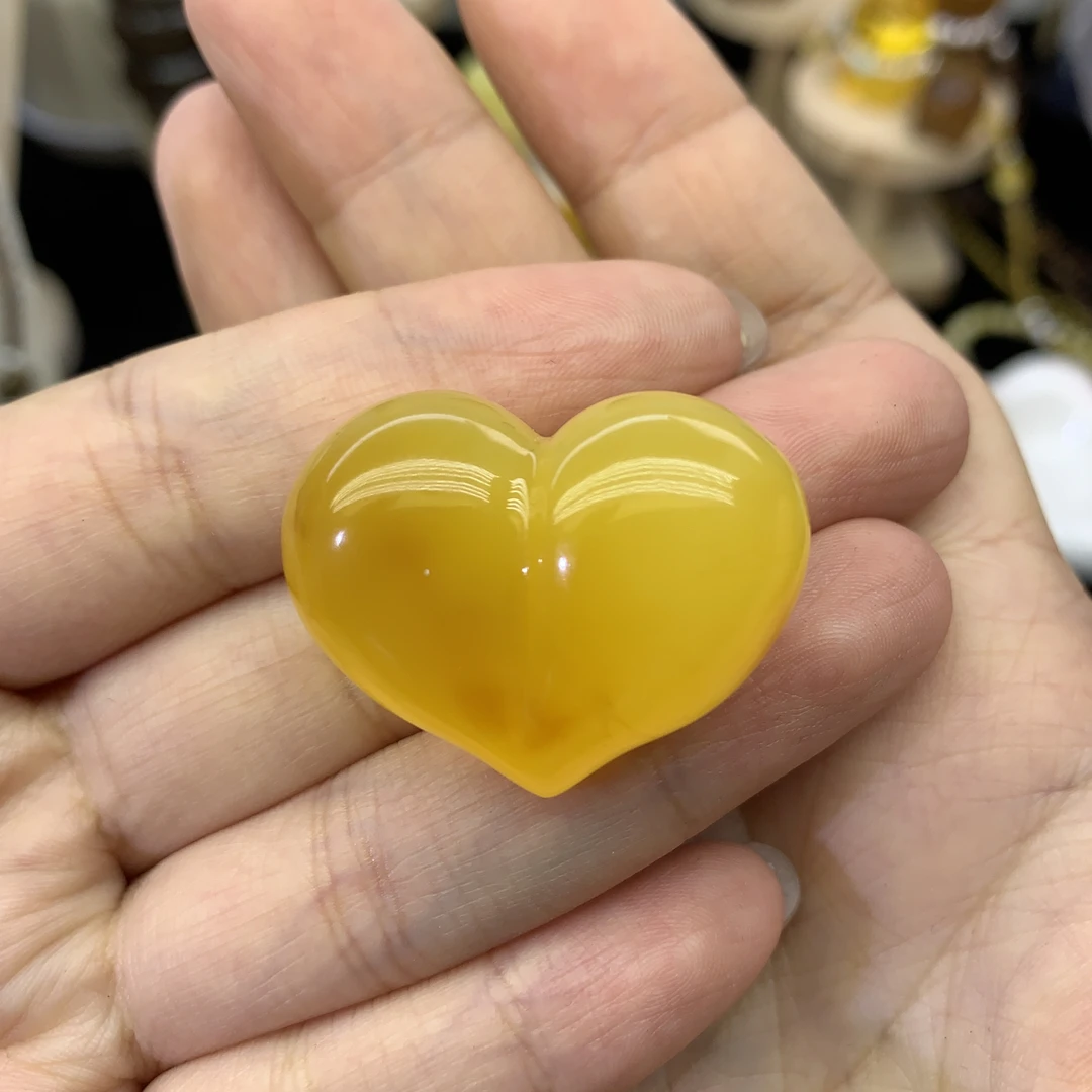 天然琥珀蜜蜡半蜜半珀屁桃