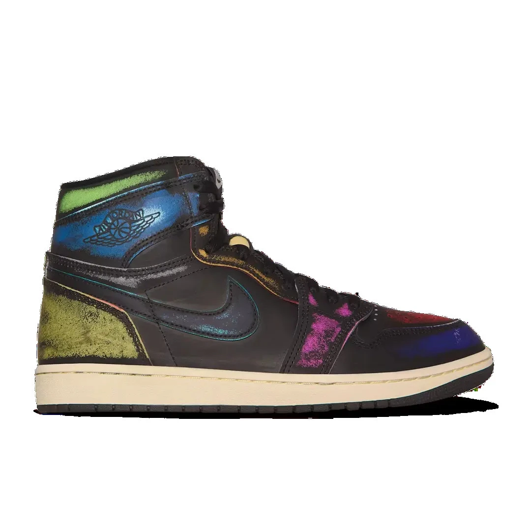 nike耐克流光风AJ1 男鞋高帮OG休闲鞋多彩痞帅刮刮乐DZ5485002