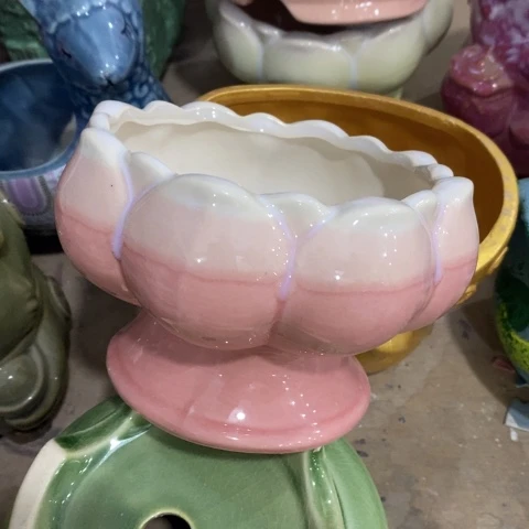 流釉火锅粉色，的，的，陶瓷