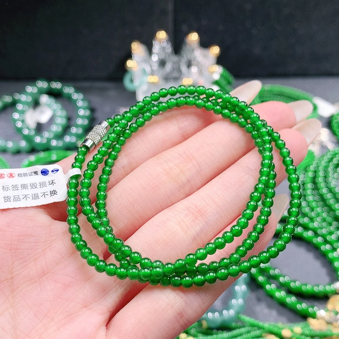 翡翠未镶嵌手链项链