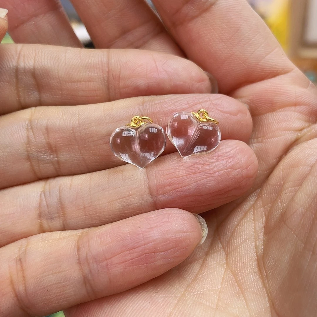 吊坠(不含链)银S925镀金镶嵌水晶