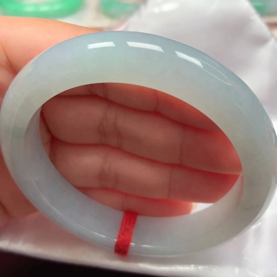 未镶嵌手镯翡翠8冰浅蓝