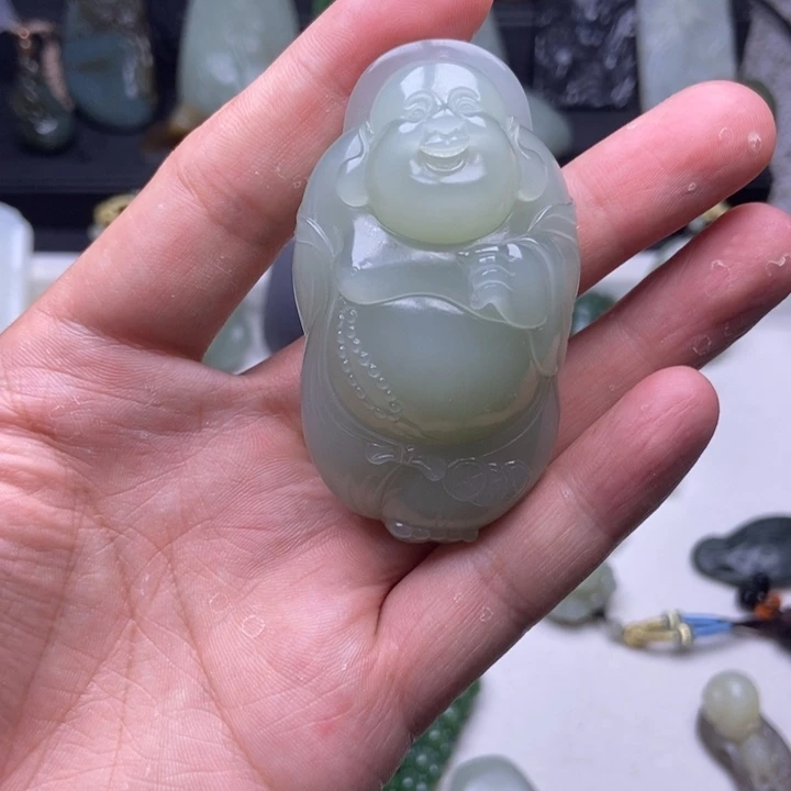 和田玉未镶嵌挂件