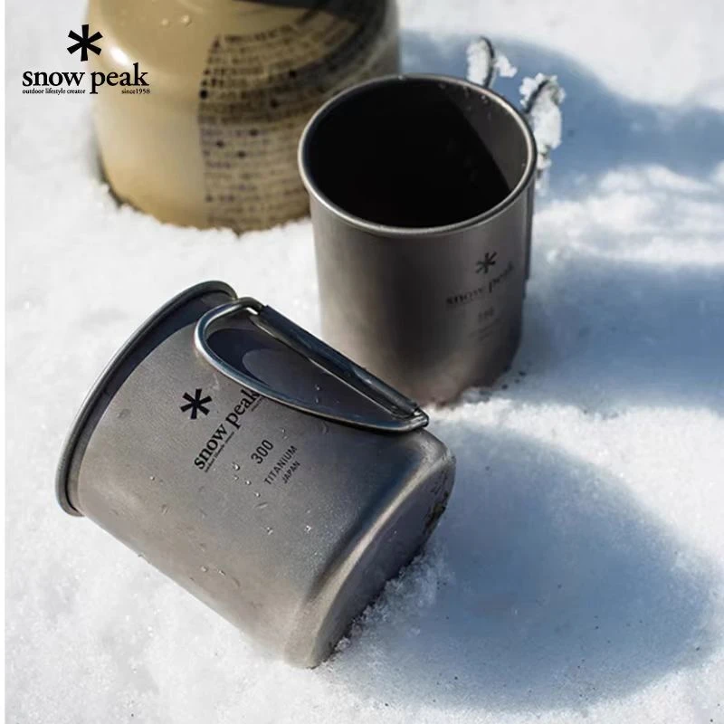 snow peak钛杯户外水杯露营徒步时尚便携野餐