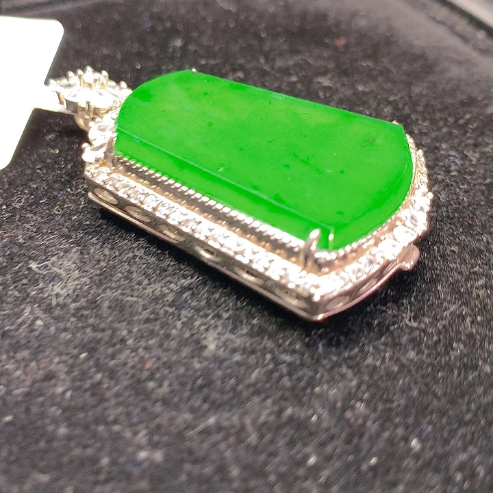 【闪购商品】翡翠银S925镶嵌颈饰翡翠