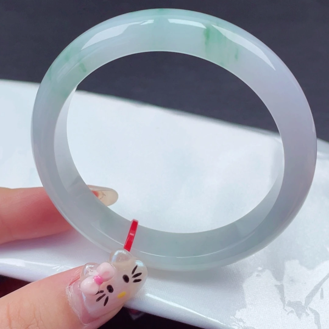 翡翠未镶嵌手镯56圈口