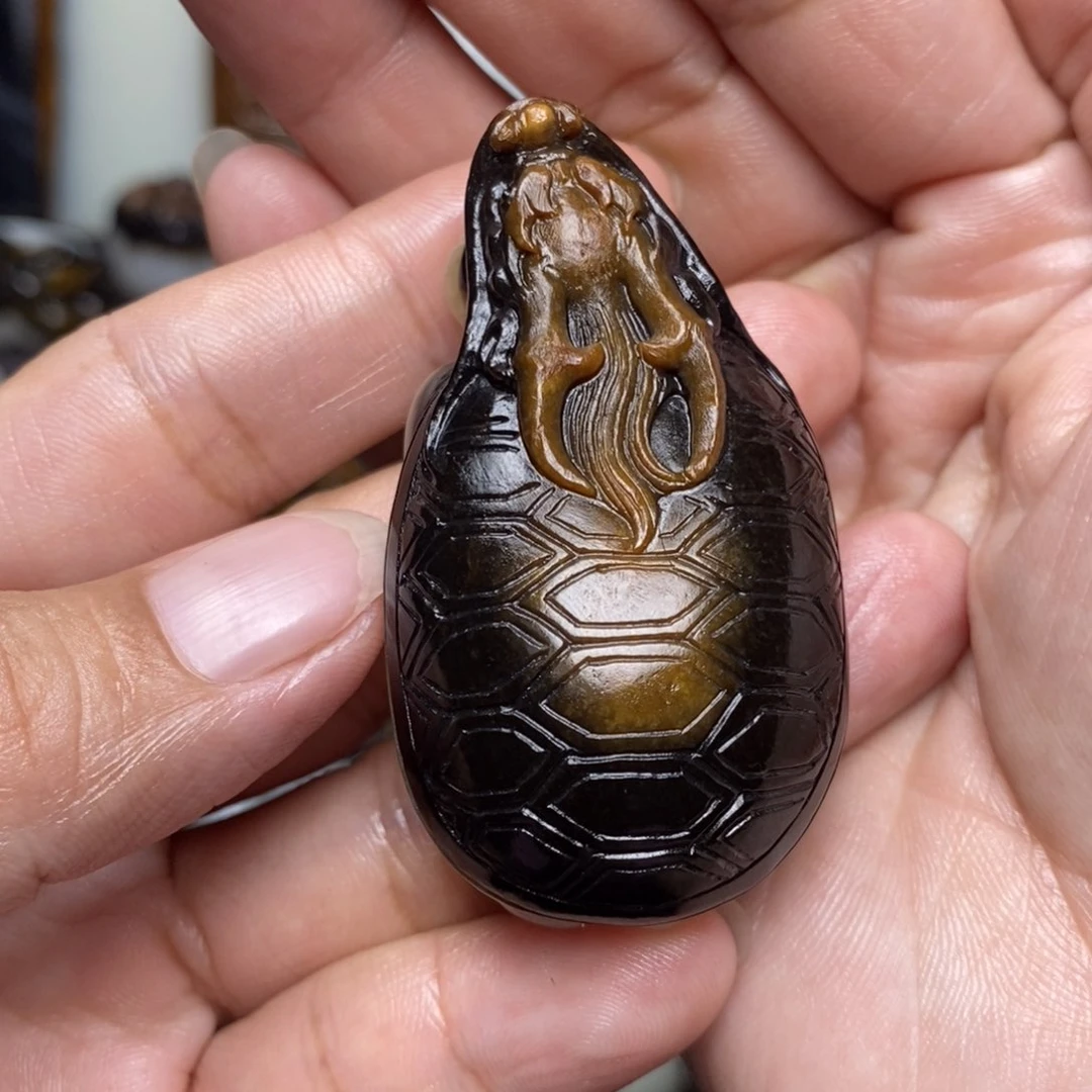 哈***喽和田玉未镶嵌吊坠(不含链)