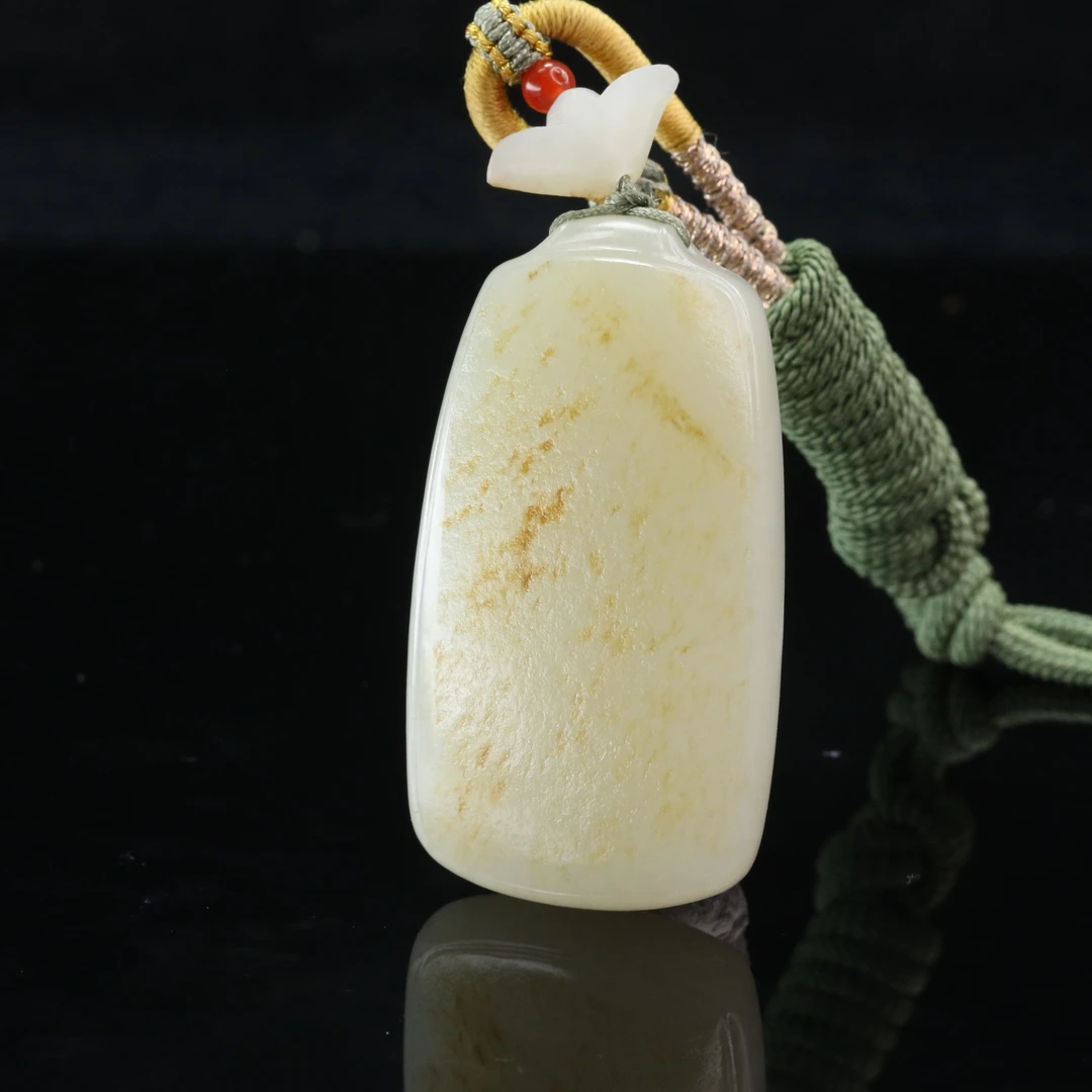 22和田玉无事牌/300619上海嘉禾拍卖