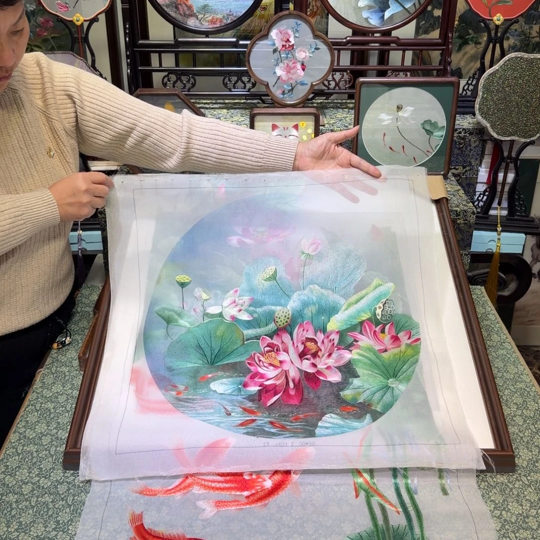 刺绣手工苏绣工艺制作技艺精湛