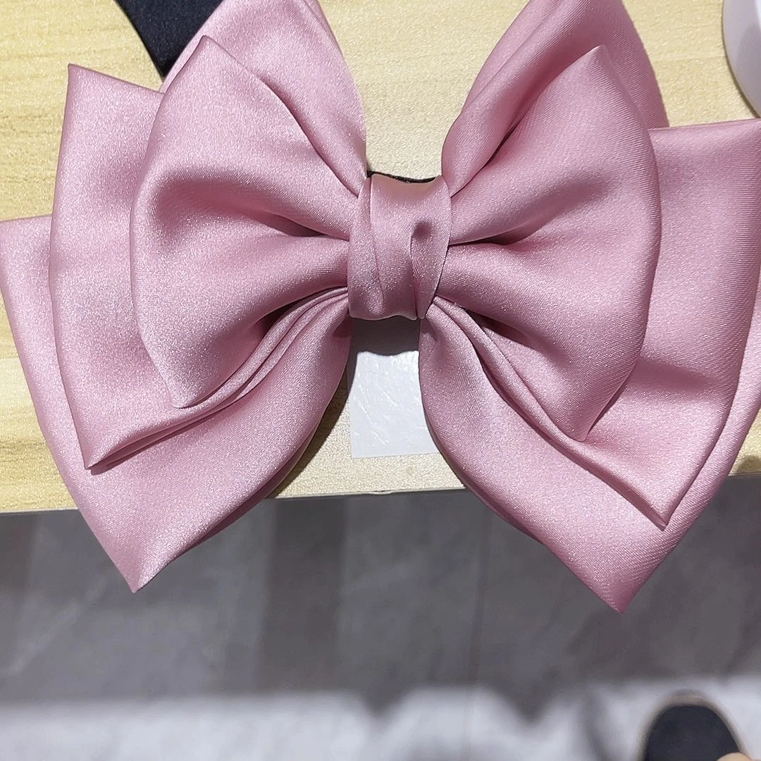 皮质铁合金蝴蝶结发夹