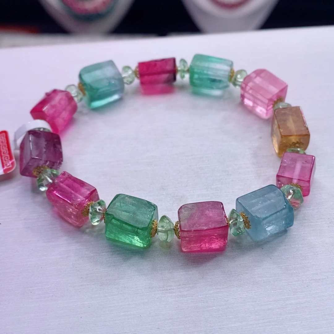 18K金镶嵌手链碧玺碧玺A手链