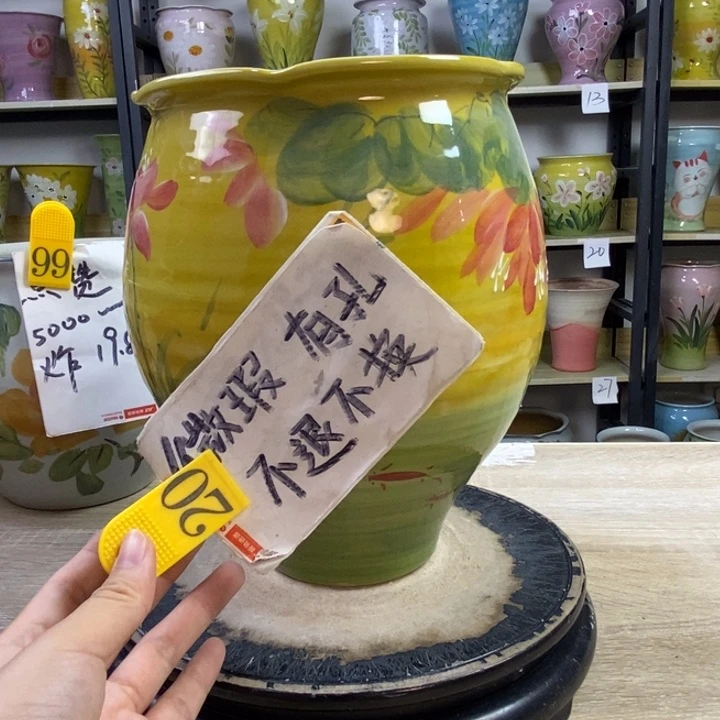 景德镇高温陶瓷花盆