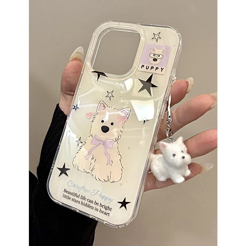 IMD星星西高地适用iphone16苹果15果冻手机壳小米OPPO华为荣耀