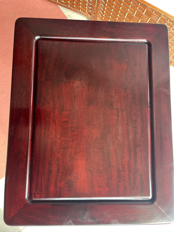 文盘全榫卯结构木质收纳摆件工艺品