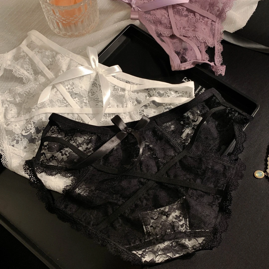 钓媚猎手•低腰镂空网纱纯欲风女士内裤女生性感高级新款