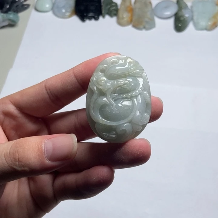 翡翠未镶嵌颈饰龙龟11