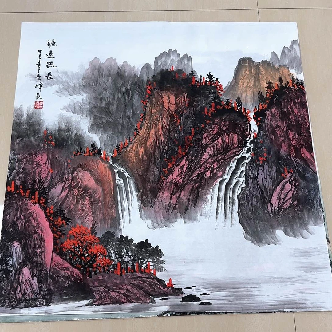 国画国画作品展。国画